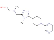 2-(methyl{[4-methyl-5-(1-pyrazin-2-ylpiperidin-4-yl)-4H-1,2,4-triazol-3-yl]methyl}amino)ethanol