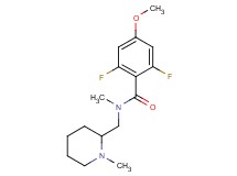 2,6-difluoro-4-methoxy-N-methyl-N-[(1-methyl-2-piperidinyl)methyl]benzamide trifluoroacetate