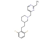 4-({3-[2-(2,6-difluorophenyl)ethyl]-1-piperidinyl}methyl)-2-ethylpyrimidine