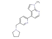 1-methyl-4-[5-(1-pyrrolidinylmethyl)-2-pyridinyl]-1H-pyrrolo[2,3-b]pyridine
