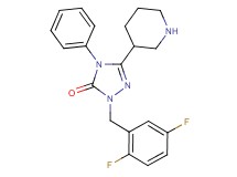 2-(2,5-difluorobenzyl)-4-phenyl-5-(3-piperidinyl)-2,4-dihydro-3H-1,2,4-triazol-3-one hydrochloride