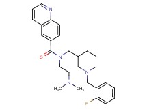 N-[2-(dimethylamino)ethyl]-N-{[1-(2-fluorobenzyl)-3-piperidinyl]methyl}-6-quinolinecarboxamide