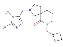 7-(cyclobutylmethyl)-2-[(4,5-dimethyl-4H-1,2,4-triazol-3-yl)methyl]-2,7-diazaspiro[4.5]decan-6-one