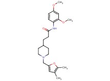 N-(2,4-dimethoxyphenyl)-3-{1-[(4,5-dimethyl-2-furyl)methyl]-4-piperidinyl}propanamide