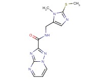 N-{[1-methyl-2-(methylthio)-1H-imidazol-5-yl]methyl}[1,2,4]triazolo[1,5-a]pyrimidine-2-carboxamide