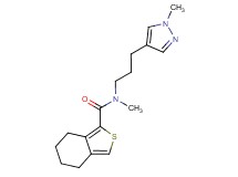 N-methyl-N-[3-(1-methyl-1H-pyrazol-4-yl)propyl]-4,5,6,7-tetrahydro-2-benzothiophene-1-carboxamide
