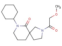 7-cyclohexyl-2-(methoxyacetyl)-2,7-diazaspiro[4.5]decan-6-one