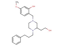 2-{[3-(2-hydroxyethyl)-4-(3-phenylpropyl)-1-piperazinyl]methyl}-5-methoxyphenol