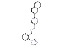 1-[2-(2-naphthyl)pyrimidin-5-yl]-N-[2-(1H-1,2,4-triazol-1-yl)benzyl]methanamine