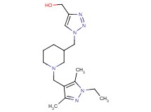 [1-({1-[(1-ethyl-3,5-dimethyl-1H-pyrazol-4-yl)methyl]-3-piperidinyl}methyl)-1H-1,2,3-triazol-4-yl]methanol trifluoroacetate (salt)