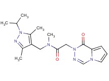N-[(1-isopropyl-3,5-dimethyl-1H-pyrazol-4-yl)methyl]-N-methyl-2-(1-oxopyrrolo[1,2-d][1,2,4]triazin-2(1H)-yl)acetamide