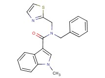 N-benzyl-1-methyl-N-(1,3-thiazol-2-ylmethyl)-1H-indole-3-carboxamide