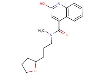 2-hydroxy-N-methyl-N-[3-(tetrahydro-2-furanyl)propyl]-4-quinolinecarboxamide