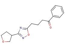 1-phenyl-4-[3-(tetrahydrofuran-3-yl)-1,2,4-oxadiazol-5-yl]butan-1-one