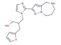 3-(2-furyl)-2-{[2-(5,6,7,8-tetrahydro-4H-pyrazolo[1,5-a][1,4]diazepin-2-yl)-1H-imidazol-1-yl]methyl}-1-propanol dihydrochloride