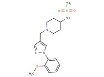 N-(1-{[1-(2-methoxyphenyl)-1H-pyrazol-4-yl]methyl}piperidin-4-yl)methanesulfonamide