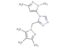 4-(1,3-dimethyl-1H-pyrazol-5-yl)-3-[(3,4,5-trimethyl-1H-pyrazol-1-yl)methyl]-4H-1,2,4-triazole