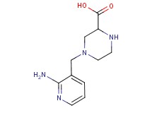 4-[(2-aminopyridin-3-yl)methyl]piperazine-2-carboxylic acid