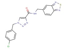 N-(2,1,3-benzothiadiazol-5-ylmethyl)-1-(4-chlorobenzyl)-1H-1,2,3-triazole-4-carboxamide