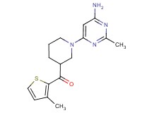 [1-(6-amino-2-methylpyrimidin-4-yl)piperidin-3-yl](3-methyl-2-thienyl)methanone