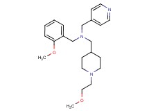(2-methoxybenzyl){[1-(2-methoxyethyl)-4-piperidinyl]methyl}(4-pyridinylmethyl)amine