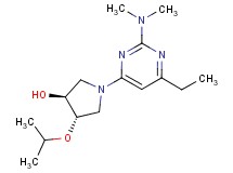 (3S*,4S*)-1-[2-(dimethylamino)-6-ethylpyrimidin-4-yl]-4-isopropoxypyrrolidin-3-ol