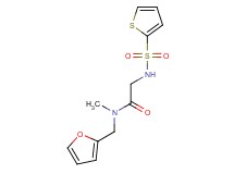 N~1~-(2-furylmethyl)-N~1~-methyl-N~2~-(2-thienylsulfonyl)glycinamide