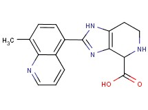 2-(8-methylquinolin-5-yl)-4,5,6,7-tetrahydro-1H-imidazo[4,5-c]pyridine-4-carboxylic acid