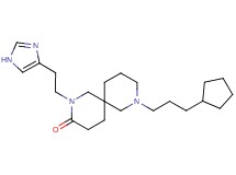 8-(3-cyclopentylpropyl)-2-[2-(1H-imidazol-4-yl)ethyl]-2,8-diazaspiro[5.5]undecan-3-one