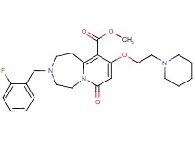 methyl 3-(2-fluorobenzyl)-7-oxo-9-[2-(1-piperidinyl)ethoxy]-1,2,3,4,5,7-hexahydropyrido[1,2-d][1,4]diazepine-10-carboxylate