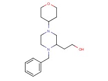 2-[1-benzyl-4-(tetrahydro-2H-pyran-4-yl)-2-piperazinyl]ethanol