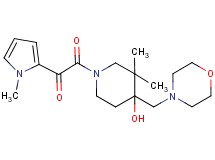 2-[4-hydroxy-3,3-dimethyl-4-(morpholin-4-ylmethyl)piperidin-1-yl]-1-(1-methyl-1H-pyrrol-2-yl)-2-oxoethanone