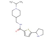 N-[(1-isopropyl-4-piperidinyl)methyl]-5-(2-pyrrolidinyl)-2-thiophenecarboxamide bis(trifluoroacetate)