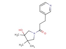 3,4,4-trimethyl-1-(3-pyridin-3-ylpropanoyl)pyrrolidin-3-ol
