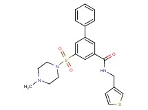 5-[(4-methyl-1-piperazinyl)sulfonyl]-N-(3-thienylmethyl)-3-biphenylcarboxamide