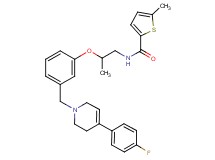 N-[2-(3-{[4-(4-fluorophenyl)-3,6-dihydro-1(2H)-pyridinyl]methyl}phenoxy)propyl]-5-methyl-2-thiophenecarboxamide