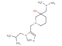 3-[(dimethylamino)methyl]-1-[(1-isobutyl-1H-imidazol-5-yl)methyl]-3-piperidinol