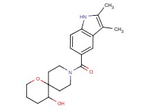 9-[(2,3-dimethyl-1H-indol-5-yl)carbonyl]-1-oxa-9-azaspiro[5.5]undecan-5-ol