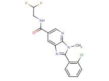 2-(2-chlorophenyl)-N-(2,2-difluoroethyl)-3-methyl-3H-imidazo[4,5-b]pyridine-6-carboxamide