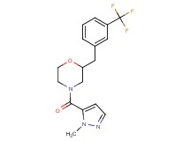 4-[(1-methyl-1H-pyrazol-5-yl)carbonyl]-2-[3-(trifluoromethyl)benzyl]morpholine