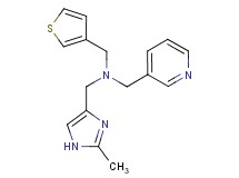1-(2-methyl-1H-imidazol-4-yl)-N-(pyridin-3-ylmethyl)-N-(3-thienylmethyl)methanamine