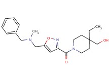 {1-[(5-{[benzyl(methyl)amino]methyl}isoxazol-3-yl)carbonyl]-4-ethylpiperidin-4-yl}methanol
