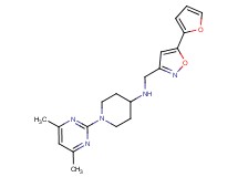 1-(4,6-dimethylpyrimidin-2-yl)-N-{[5-(2-furyl)isoxazol-3-yl]methyl}piperidin-4-amine