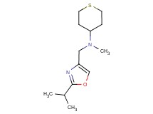 N-[(2-isopropyl-1,3-oxazol-4-yl)methyl]-N-methyltetrahydro-2H-thiopyran-4-amine