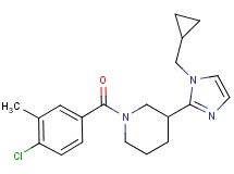 1-(4-chloro-3-methylbenzoyl)-3-[1-(cyclopropylmethyl)-1H-imidazol-2-yl]piperidine