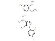 (5-chloro-2,3-dimethoxybenzyl){1-[1-(2,4-difluorophenyl)-5-methyl-1H-pyrazol-4-yl]ethyl}amine