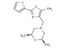 (2R*,6S*)-2,6-dimethyl-4-{[5-methyl-2-(2-thienyl)-1,3-oxazol-4-yl]methyl}morpholine