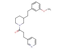 3-(3-{3-[2-(3-methoxyphenyl)ethyl]-1-piperidinyl}-3-oxopropyl)pyridine