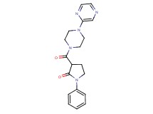 1-phenyl-3-{[4-(2-pyrazinyl)-1-piperazinyl]carbonyl}-2-pyrrolidinone