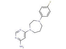 6-[4-(4-fluorophenyl)-1,4-diazepan-1-yl]-4-pyrimidinamine